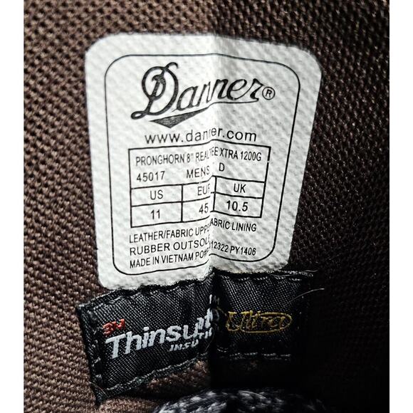 Men's Danner Pronghorn 1200G GORE-TEX Boots SIZE 11 D - Picture 9 of 11